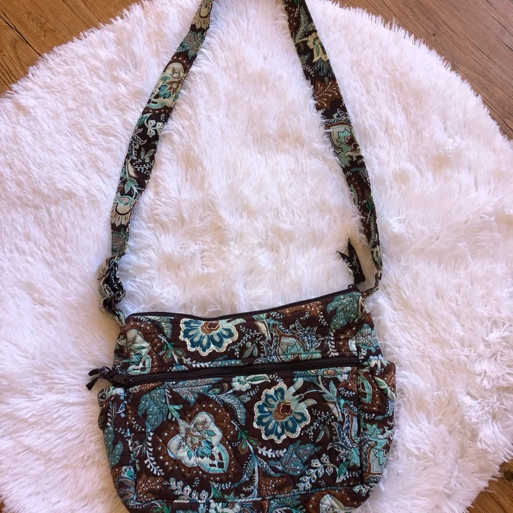 Vera Bradley Java Blue Shoulder/Crossbody Bag - Picture 4 of 12